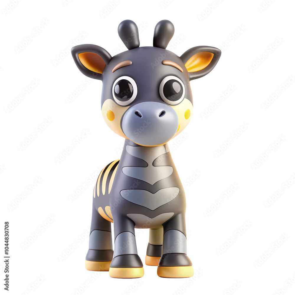 A 3D cartoon zebra character with big eyes, a whimsical expression, and playful stripes, designed in a friendly and colorful style. A 3D cartoon zebra character with big eyes, a whimsical expression, and playful stripes, designed in a friendly and colorful style.