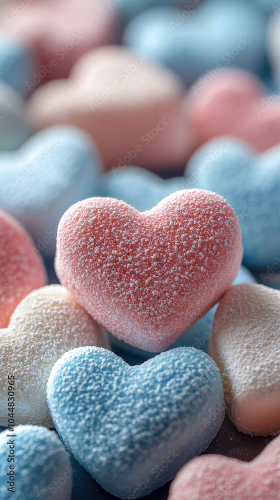Fototapeta premium Colorful Pastel Marshmallow Background