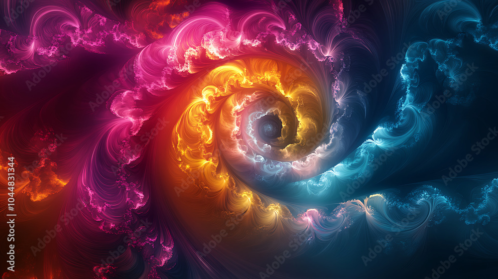 Vibrant Fractal Swirl Vibrant Fractal Swirl