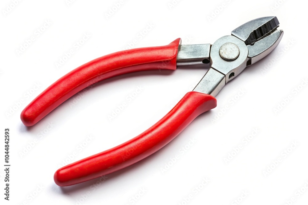 Silhouette wire cutter or flush nippers isolated on a white background Silhouette wire cutter or flush nippers isolated on a white background