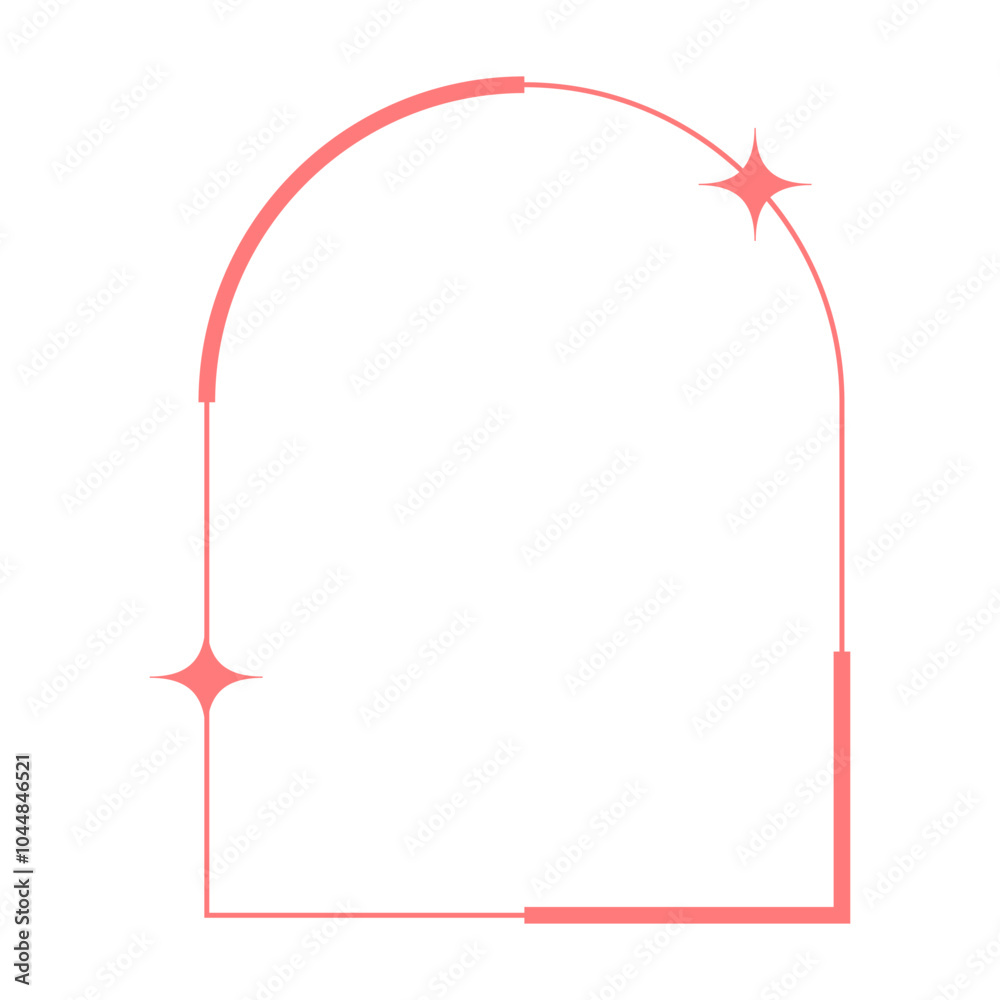 Obraz premium Monoline Frame Aesthetic