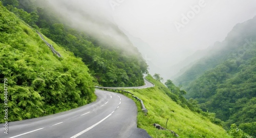 Image of a road against a background of nature