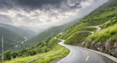 Image of a road against a background of nature