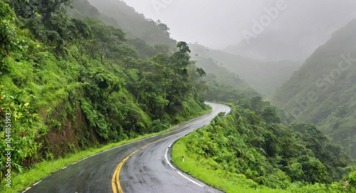 Image of a road against a background of nature