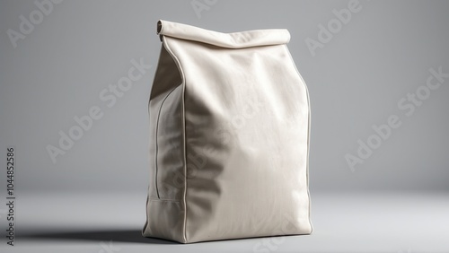 Minimalistic cement bag mockup, ideal for displaying packaging designs and branding concepts for the construction and industrial sectors