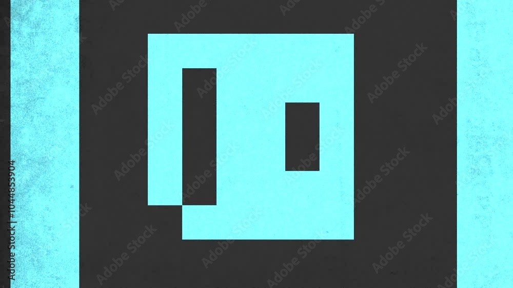 A sleek and modern blue and black rectangle design featuring the letter i in the center. Ideal as a versatile logo or design element for companies or products A sleek and modern blue and black rectangle design featuring the letter i in the center. Ideal as a versatile logo or design element for companies or products