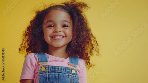 The Smiling Girl in Overalls photo