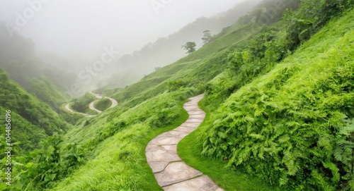 Image of a road against a background of nature