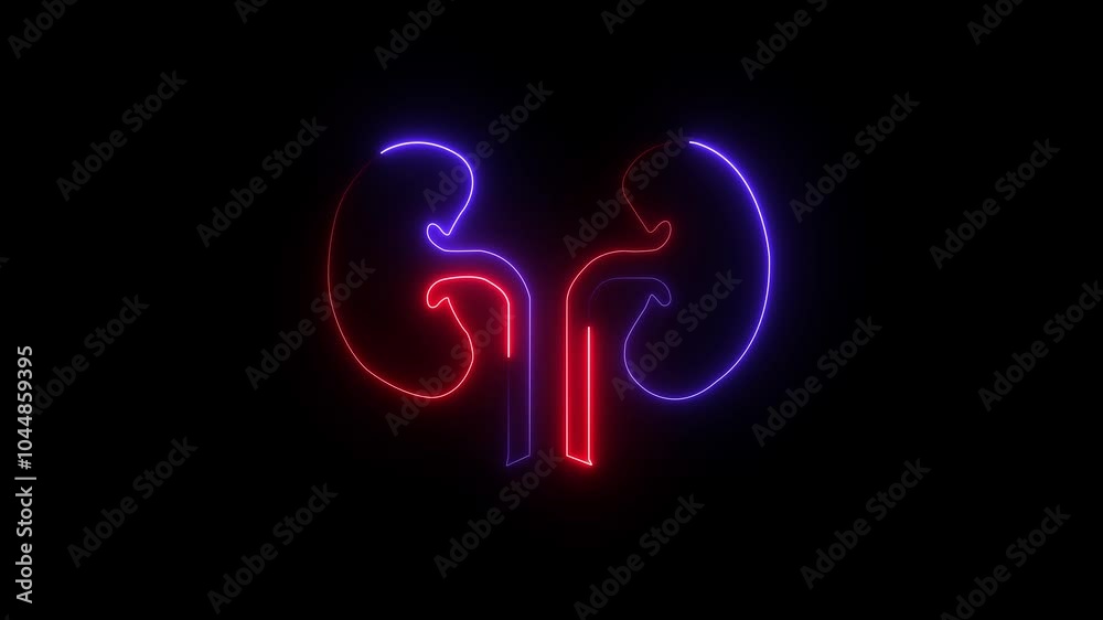 kidney icon. 4K video graphic kidney animation. human kidney icon animation Organ kidney in the transparent human body Specialist demonstrates structure and diseases of human organ slow motion kidney icon. 4K video graphic kidney animation. human kidney icon animation Organ kidney in the transparent human body Specialist demonstrates structure and diseases of human organ slow motion