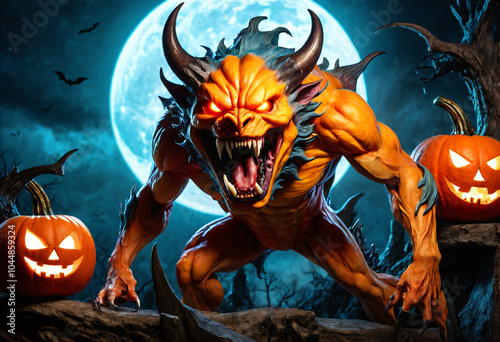 Fantasy bloodthirsty demon....