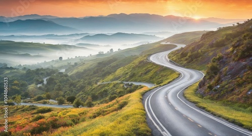 Image of a road in nature