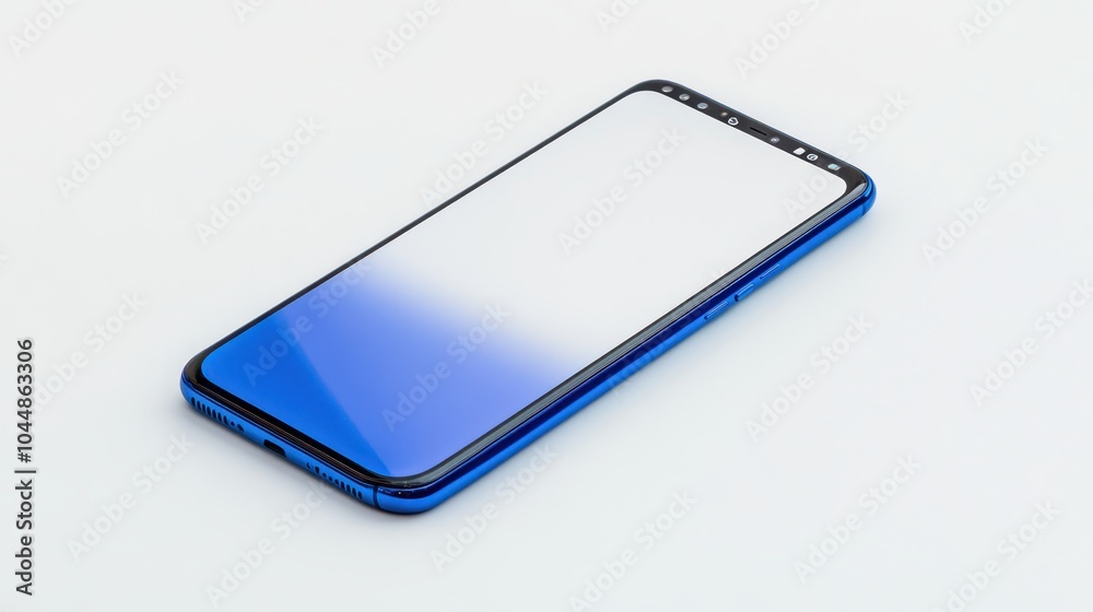 The Blue Smartphone on Display The Blue Smartphone on Display