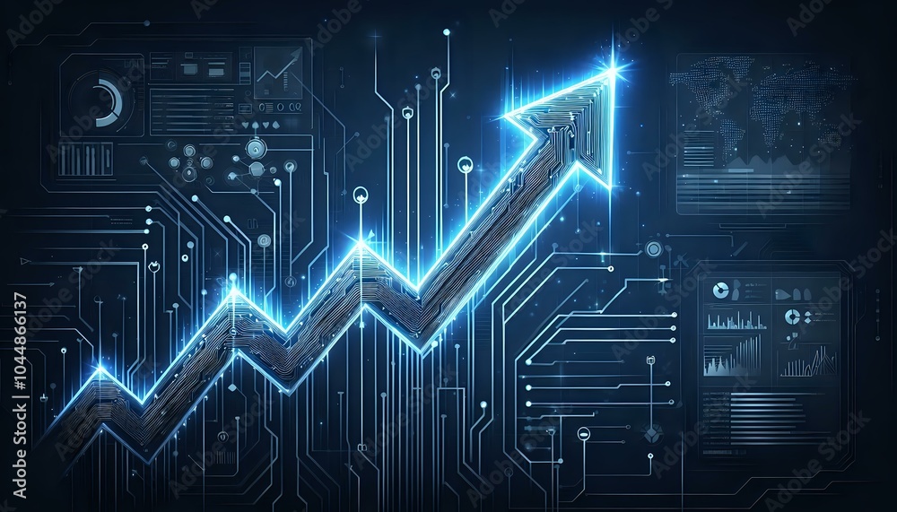 Digital Growth and Data Analytics Visualization Digital Growth and Data Analytics Visualization