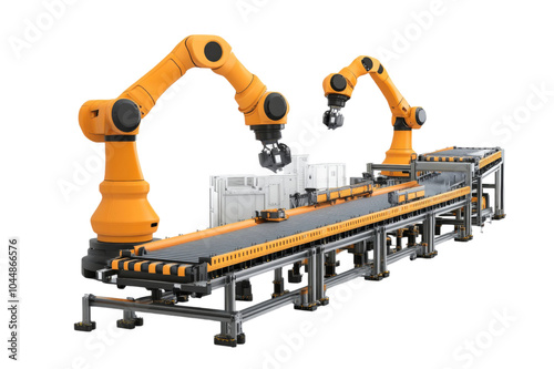 Advanced industrial automation efficient robotic systems enhancing production lines for modern manufacturing success