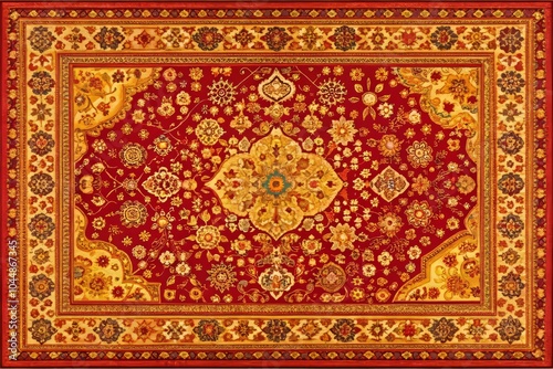 Vibrant Red Oriental Rugs Featuring Intricate Moroccan Patterns for Stylish Home Decor Enhancement