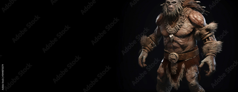 Brown-skinned young male creature of fantasy fairy tale magical stylization. AI generated. Brown-skinned young male creature of fantasy fairy tale magical stylization. AI generated.