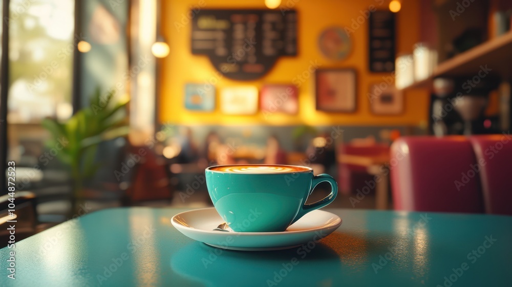 The Coffee Cup on Table The Coffee Cup on Table