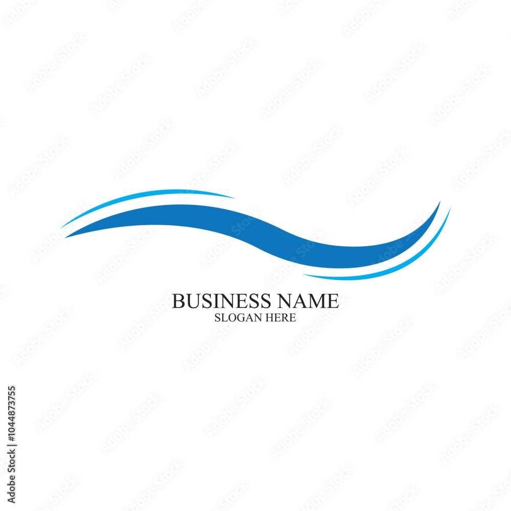 Water Wave symbol and icon Logo Template vector Water Wave symbol and icon Logo Template vector