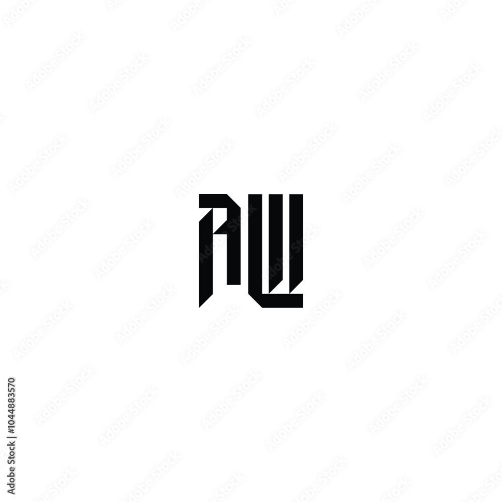 AW monogram logo design letter text name symbol monochrome logotype alphabet character simple logo AW monogram logo design letter text name symbol monochrome logotype alphabet character simple logo