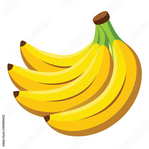 banana vector illustration is an Isolated white background.