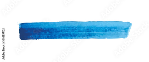 カラフルな水彩の青ライン吹き出しのベクターイラスト