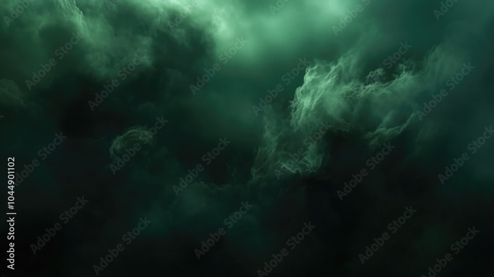 green cloudiness, mist or smog moves on black background. green cloudiness, mist or smog moves on black background.