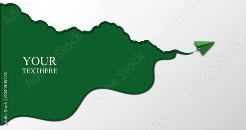 Ecotourism banner design concept.