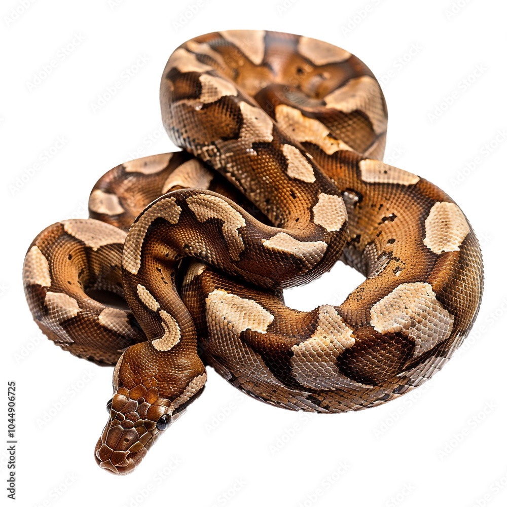 Obraz premium Close-Up of a Snake on Transparent Background