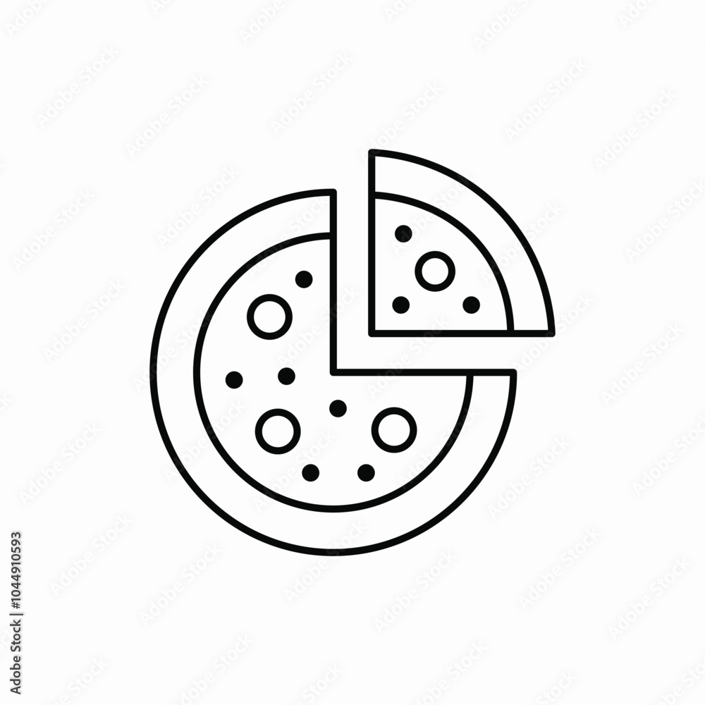 pizza slice food icon sign vector pizza slice food icon sign vector