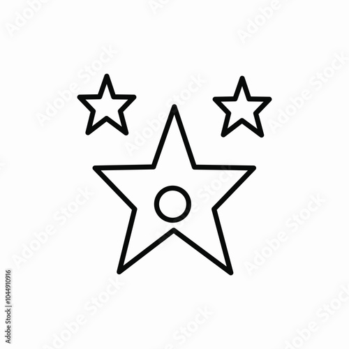 stars celebrity icon sign vector