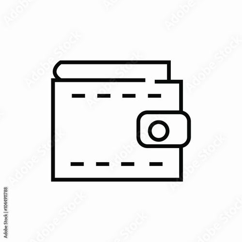 wallet money icon sign vector