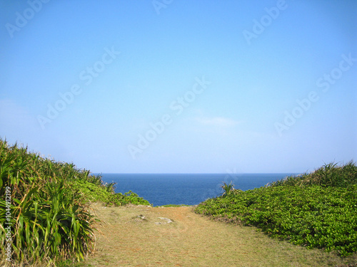 冬の沖縄　残波岬公園