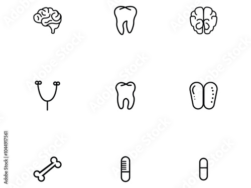 Healthcate icons set vector illustration