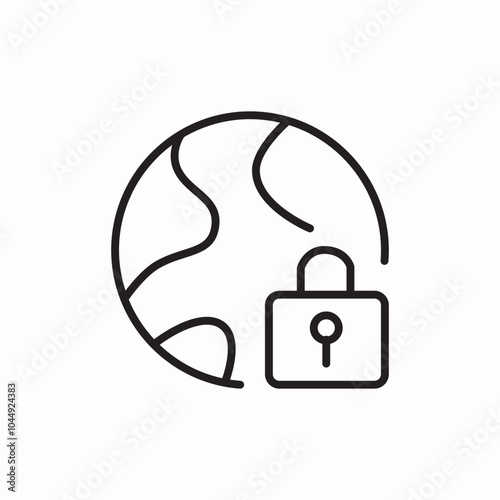 web lock icon sign vector