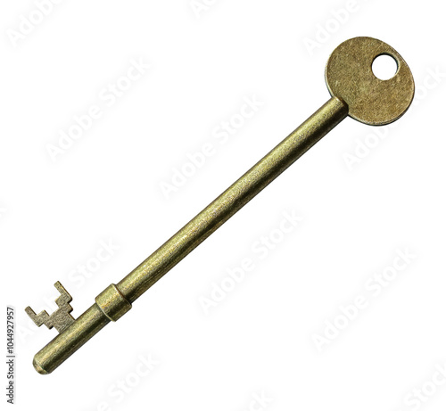 Golden old key photo