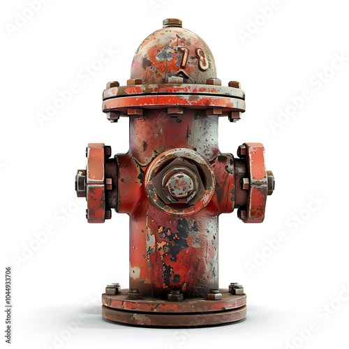 Fire hydrant isolated on white background