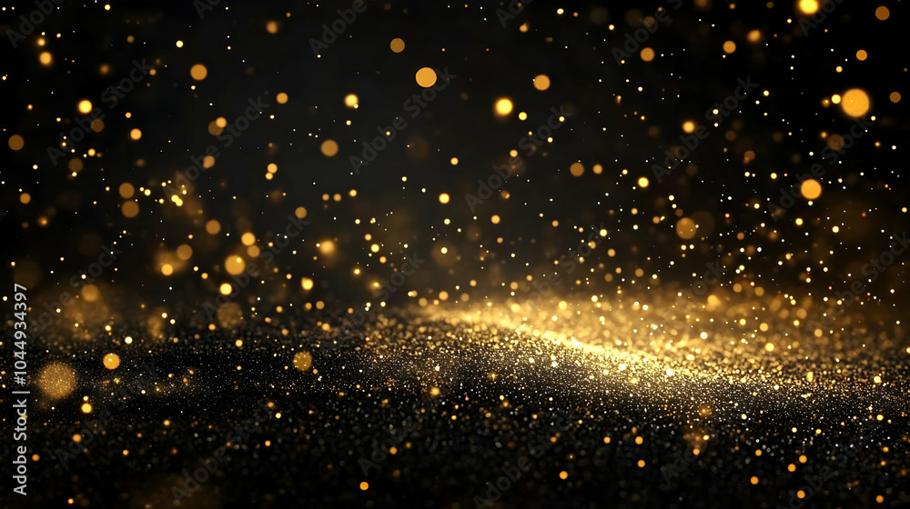 Fototapeta premium Golden Glitter Abstract Background