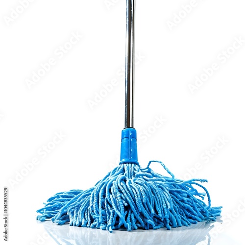 Floor cleaning mop isolated on white background