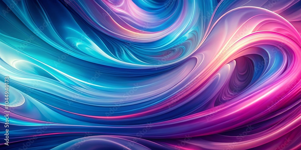 A Symphony of Curving Hues, Where Vivid Blues Blend with Warm Pinks, Creating a Vibrant Abstract Landscape A Symphony of Curving Hues, Where Vivid Blues Blend with Warm Pinks, Creating a Vibrant Abstract Landscape