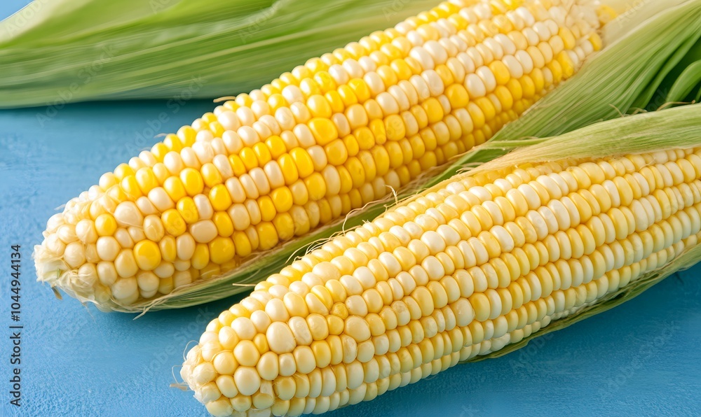 Corn cob close up, Generative AI Corn cob close up, Generative AI