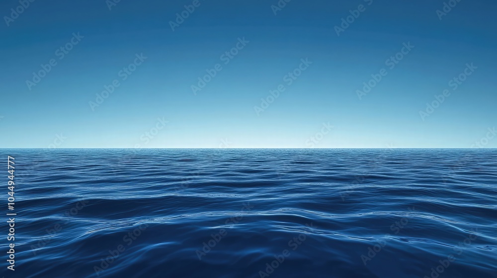 Deep blue sea texture with calm water ripples