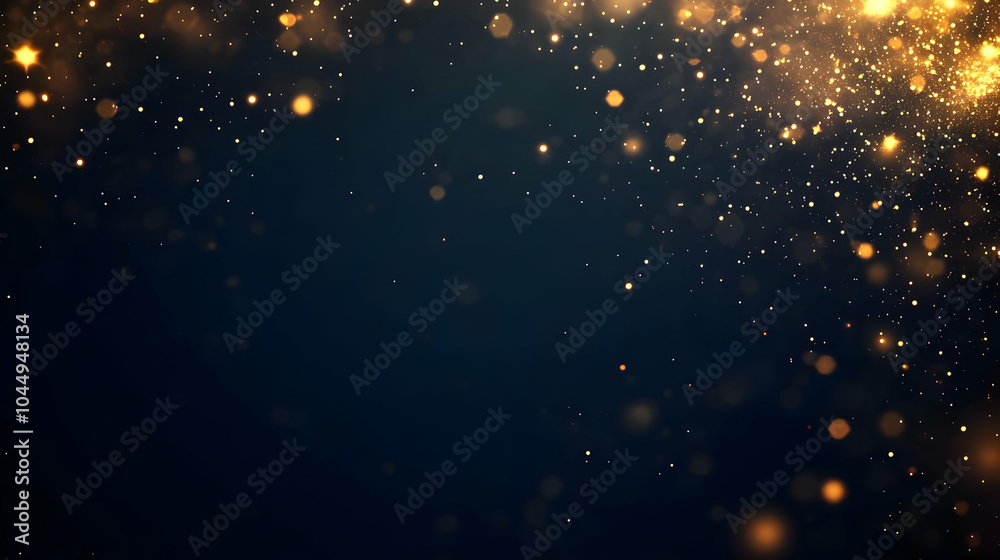 Fototapeta premium Abstract Background with Golden Glitters