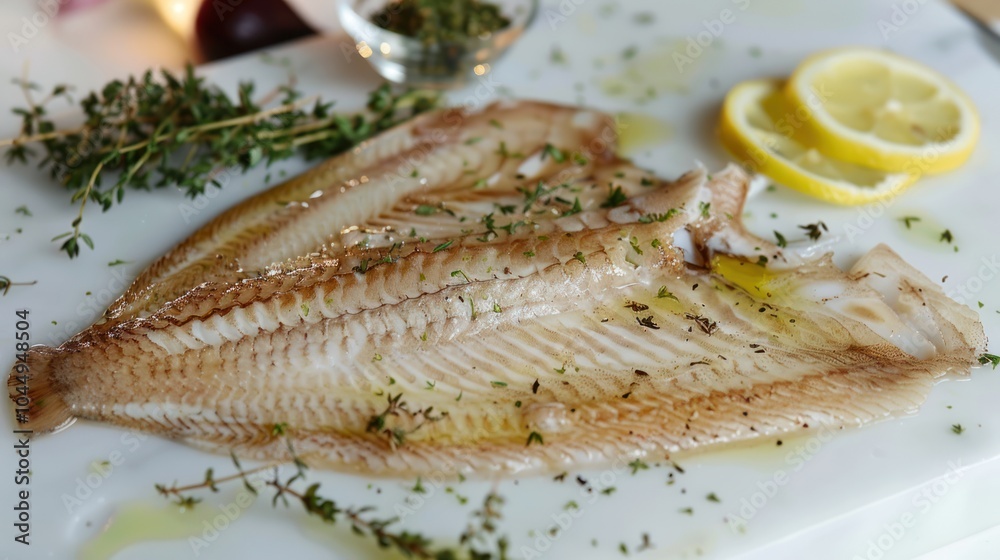 Grilled Sole Fish with Thyme and Lemon Grilled Sole Fish with Thyme and Lemon