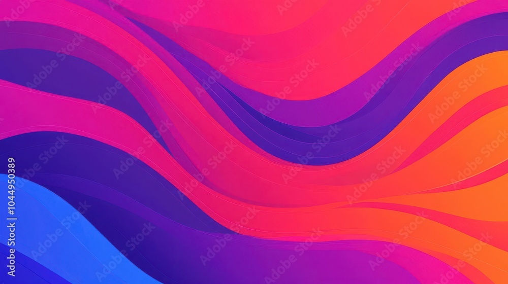 A stylish art scene featuring abstract waves and creative elements A stylish art scene featuring abstract waves and creative elements