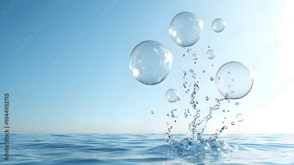 Serene and Tranquil Abstract Background with Large Floating Water Bubbles Drifting Upward in a Calming Blue Hue Capturing the Essence of Underwater Zen and Peacefulness Serene and Tranquil Abstract Background with Large Floating Water Bubbles Drifting Upward in a Calming Blue Hue Capturing the Essence of Underwater Zen and Peacefulness