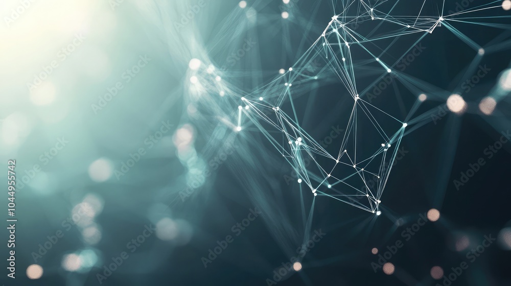 Plexus geometric shapes in a technology network background, communication concept Plexus geometric shapes in a technology network background, communication concept
