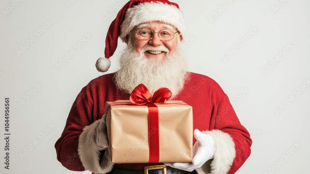 Hand of santa claus holding red christmas gift on red background,Santa Claus gloved hand with giftbox in Christmas day,Black Friday, Sales,Giving Gift concept,copy space. Hand of santa claus holding red christmas gift on red background,Santa Claus gloved hand with giftbox in Christmas day,Black Friday, Sales,Giving Gift concept,copy space.