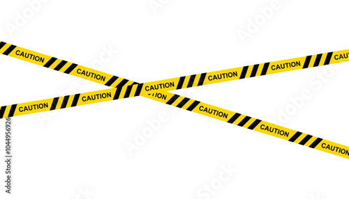 Warning tape. danger tape. caution tape. under construction. caution yellow warning lines isolated on white background. restriction and prohibition zones sellotape. police stripe border. crime locatio