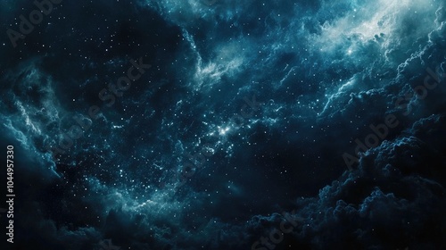 A majestic night sky illuminated by the Milky Way and countless stars, symbolizing the wonder and mystery of the cosmos
