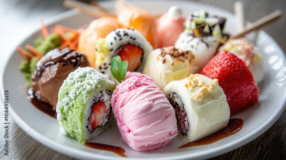Ice Cream Sushi Rolls Ice Cream Sushi Rolls